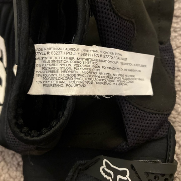 Fox Racing Dirtpaw Motocross Gloves in Black and White - Size L (VGUC) - Picture 4 of 6